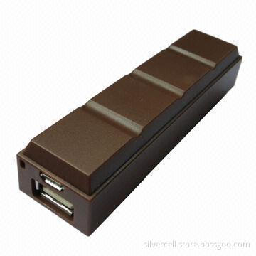 2,600mAh Capacity Power Bank for Tablet PCs and Smartphones, with 5V DC/1A Output